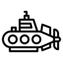 submarine vehicle transport transportation icon
