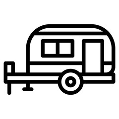 trailer vehicle transport transportation icon