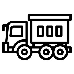 truck vehicle transport transportation icon