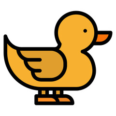 duck animal farming farm icon