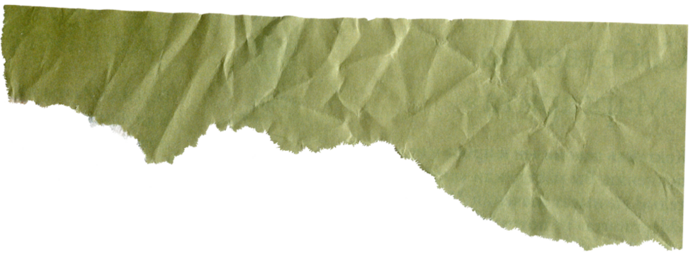 green textured scrap of journal paper