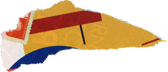 geometric textured scrap of journal paper