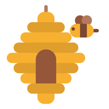 Bee Nest Bee Farming Nature Icon