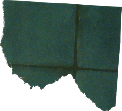 green textured scrap of journal paper