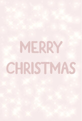 Naklejka na ściany i meble Merry christmas card with snowflakes effect.