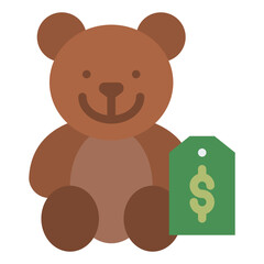 toys teddy bear baby icon