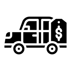 car price sell shopping icon