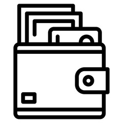 wallet money card cash icon