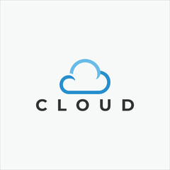 cloud logo template vector symbol
