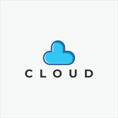 cloud logo template vector symbol
