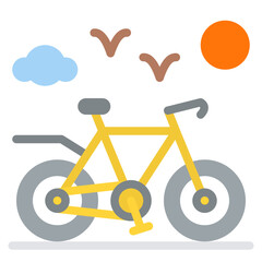 Fototapeta na wymiar bicycle sport relax weekend icon