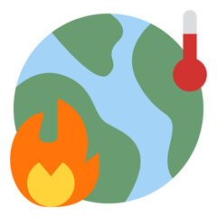 global warming world nature ecology icon