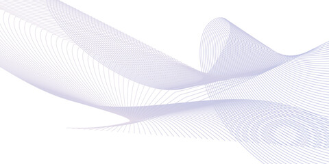 Abstract background with waves . Beautiful white and blue abstract background with lines . 