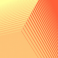 Abstract simple business background with orange colored geometric shapes. 3d rendering digital illustration