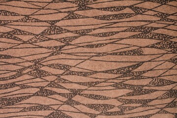 Abstract orange line ornament neurographic seamless backdrop. Psychological method changing subconscious. Relaxation for body, soul and brain. Mental health day concept. Neural connections technique