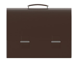 briefcase in white isolated background