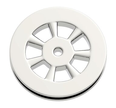 3d film reel in white isolated background
