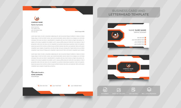 Corporate Identity letterhead and business card set