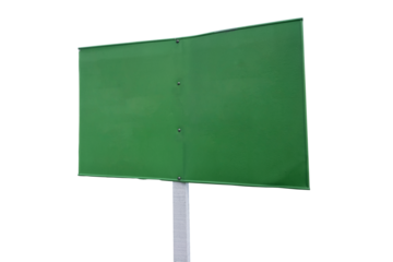 realistic Green road traffic sign. Mockup - blank board with place for text, information and directions 