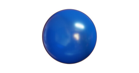 balloon birthday party celebration fun gift business circle isolated 3d render illustration 