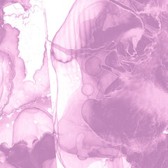 Delicate Oil Colored. Pink Background Abstract.