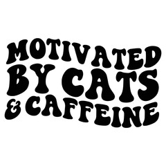 Cat Quotes Typography Black and White for print