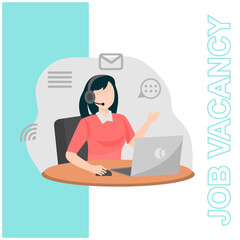 people work job vacancy concept template