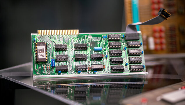 nec motherboard chipset. tech and microcip concept.