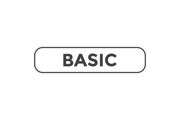Basic button. web banner template Vector Illustration
