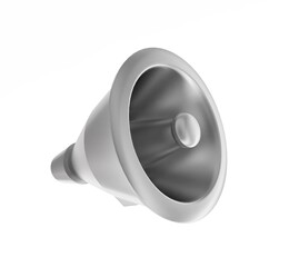 3d megaphone in white isolated background