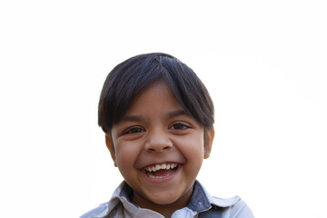 Close up of a rural Indian school girl 