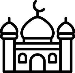 Mosque Vector Icon Design Illustration
