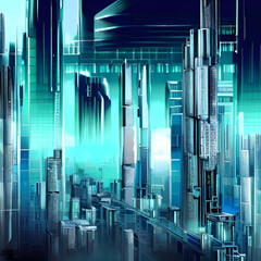 Obraz premium Futuristic City