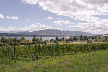 Obraz premium Vue sur Genève depuis Genthod