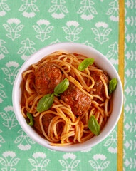 Meatballs with spaghetti