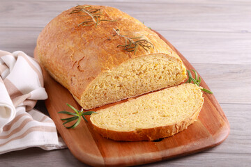 Orange and rosemary homemade bread
