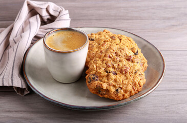 Cranberry and pecan oat cookies,