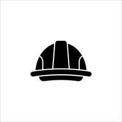 Helmet or hard hat vector icon symbol isolated on white background