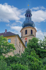 Fototapeta na wymiar St. Johannes Church in Trebgast. Upper Franconia, Bavaria, Germany