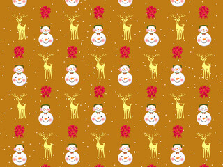 Christmas Cartoon theme Pattern Digital Paper