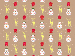 Christmas Cartoon theme Pattern Digital Paper