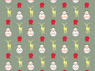 Christmas Cartoon theme Pattern Digital Paper