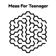 Obraz na płótnie Canvas Maze Puzzle For Teenager