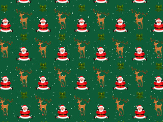 Christmas Cartoon theme Pattern Digital Paper
