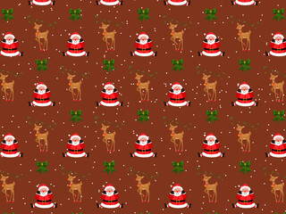 Christmas Cartoon theme Pattern Digital Paper