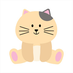 Cute Cat Animal Illustration