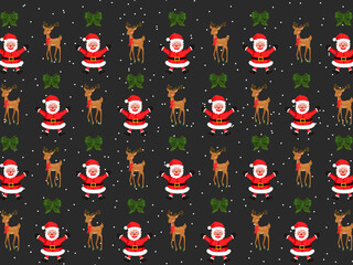 Christmas Cartoon theme Pattern Digital Paper