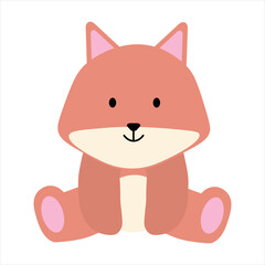 Cute Fox Animal Illustration