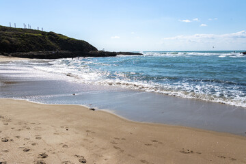 waves on the beach