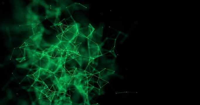 Green Plexus Fantasy Abstract Technology